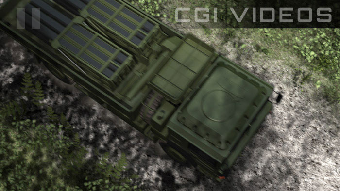 Computer generated video for marketing of missile system