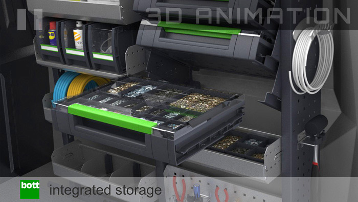 3D interactive configurator and product video for Bott