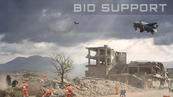 Photo realistic rendering for Mayman distaster relief